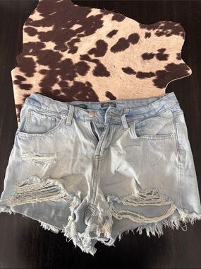 wild fable Light Blue Distressed Denim Shorts